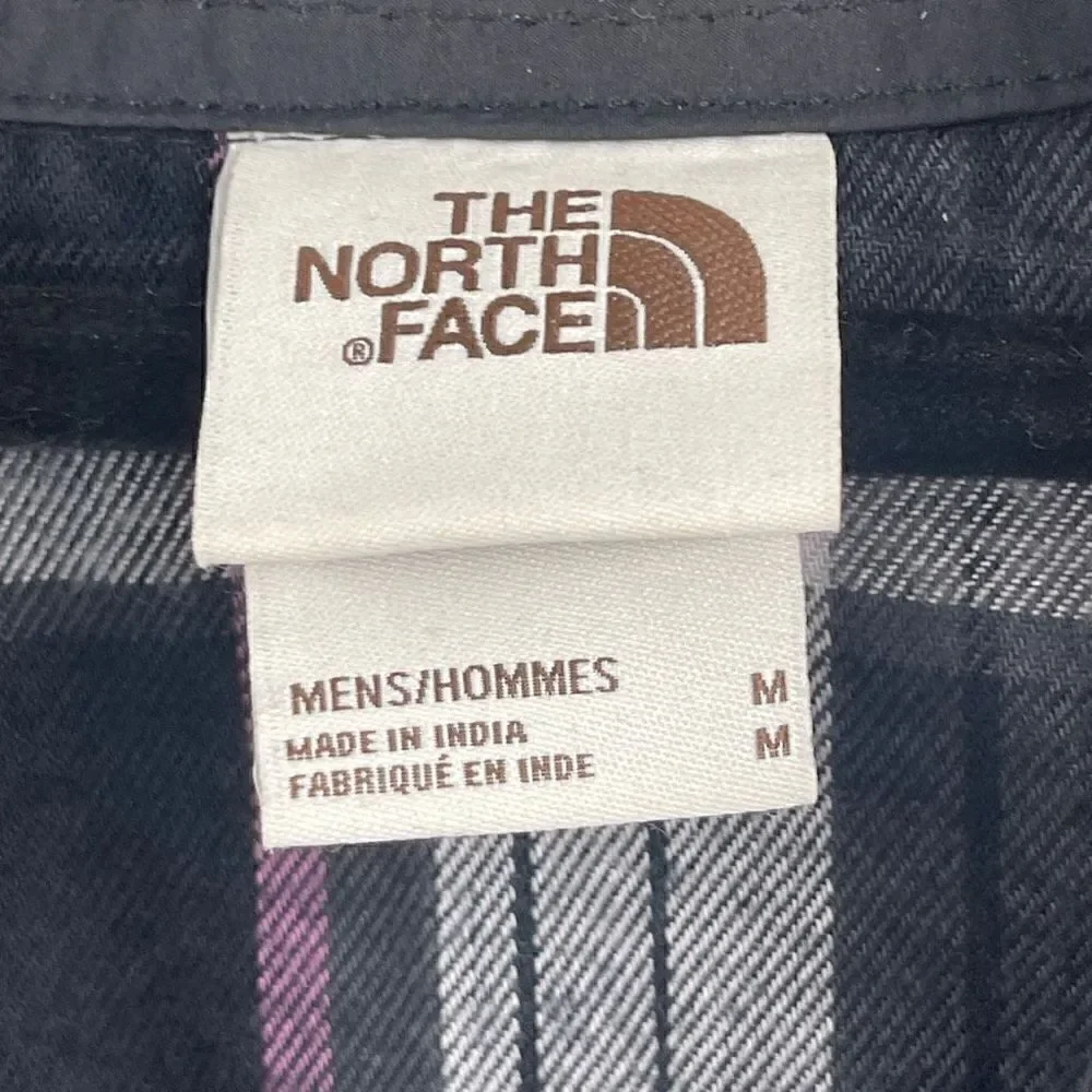 The North Face Fawn Grey Arroyo Flannel Casual Button-Down Shirt Size Medium